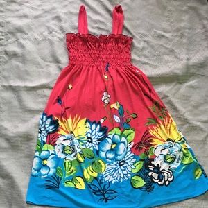 Multi color floral summer dress